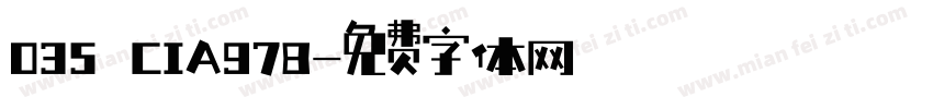 035 CIA978字体转换
